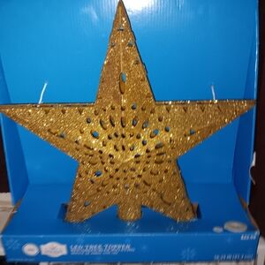 Large 16.25" Gold Tree Star